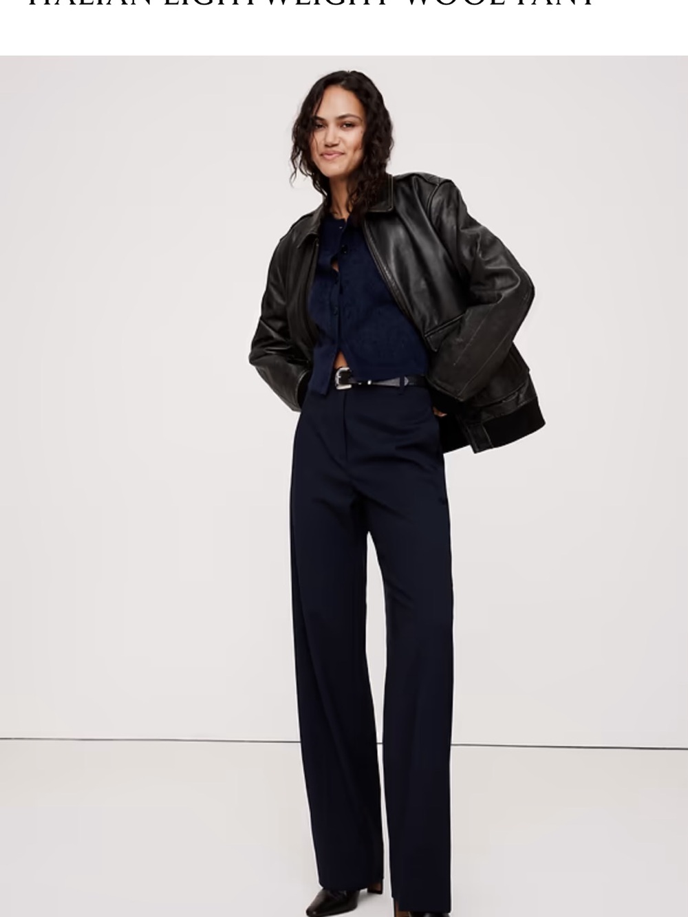 Banana Republic Straight Leg 100% Wool Pants